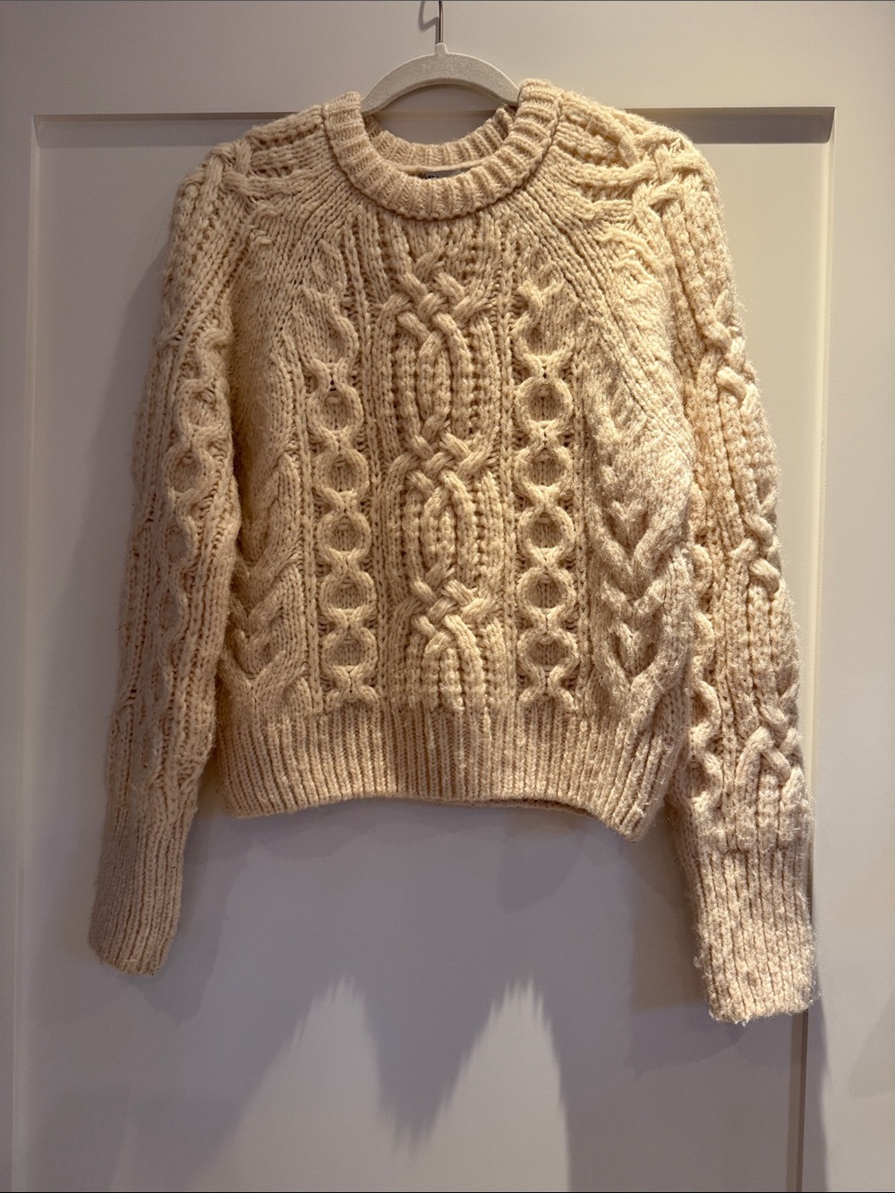 Chunky cable knit sweater